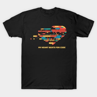 My heart beats for code - V1 T-Shirt